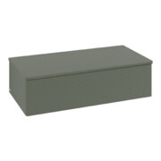 V&B Sideboard mit Frontstruktur Antao 100x26,8x50cm, WBP Lac, lea gre. m Lac
