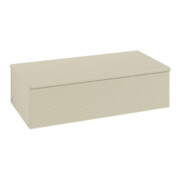 V&B Sideboard mit Frontstruktur Antao 100x26,8x50cm, WBP Lac, si Gr m Lac