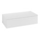 V&B Sideboard mit Frontstruktur Antao 100x26,8x50cm, WBP w. wal, glo wh. Lac-1