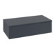 V&B Sideboard mit Frontstruktur Antao 100x26,8x50cm, WBP w. wal, md bl. m Lac-1