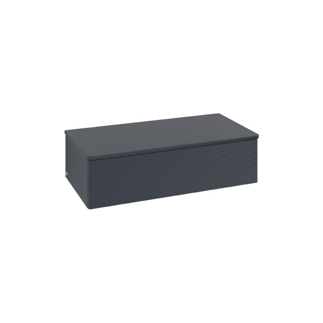 V&B Sideboard mit Frontstruktur Antao 100x26,8x50cm, WBP w. wal, md bl. m Lac