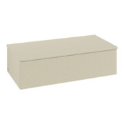 V&B Sideboard mit Frontstruktur Antao 100x26,8x50cm, WBP w. wal, si Gr m Lac