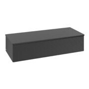 V&B Sideboard mit Frontstruktur Antao 120x26,8x50cm, WBP botti., bla m Lac