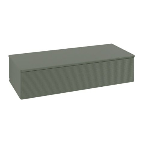 V&B Sideboard mit Frontstruktur Antao 120x26,8x50cm, WBP botti., le gre. m Lac