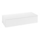 V&B Sideboard mit Frontstruktur Antao 120x26,8x50cm, WBP botti., wh. m Lac-1