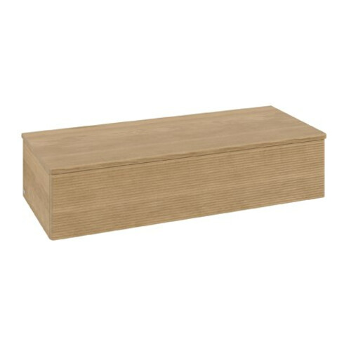 V&B Sideboard mit Frontstruktur Antao 120x26,8x50cm, WBP-farbe botti., hon. Oa