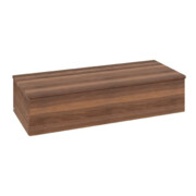 V&B Sideboard mit Frontstruktur Antao 120x26,8x50cm, WBP-farbe w. wal, w. wal