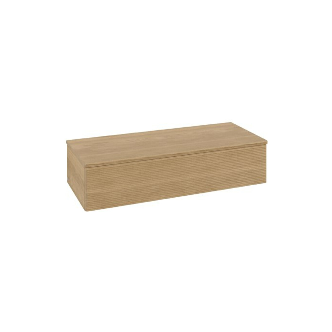 V&B Sideboard mit Frontstruktur Antao 120x26,8x50cm, WBP hon. Oa, hon. Oa