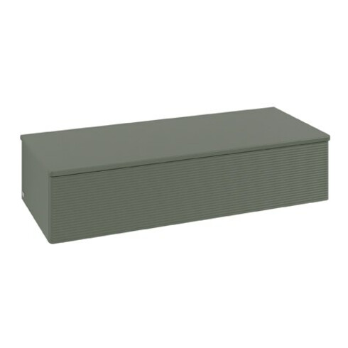 V&B Sideboard mit Frontstruktur Antao 120x26,8x50cm, WBP hon. Oa, le g. m Lac