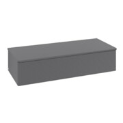 V&B Sideboard mit Frontstruktur Antao 120x26,8x50cm, WBP w wal, Anthrac. m Lac