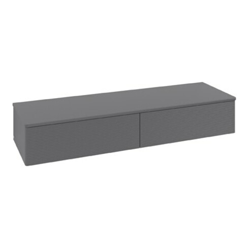 V&B Sideboard mit Frontstruktur Antao 160x26,8x50cm, WBP botti., A m Lac