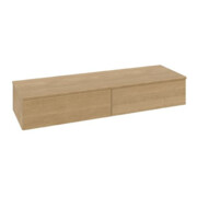 V&B Sideboard mit Frontstruktur Antao 160x26,8x50cm, WBP-farbe w. wal, hon. Oa