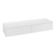 V&B Sideboard mit Frontstruktur Antao 160x26,8x50cm, WBP hon. Oa, glo wh. Lac-1