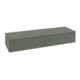 V&B Sideboard mit Frontstruktur Antao 160x26,8x50cm, WBP w wal, lea gre. m Lac-1