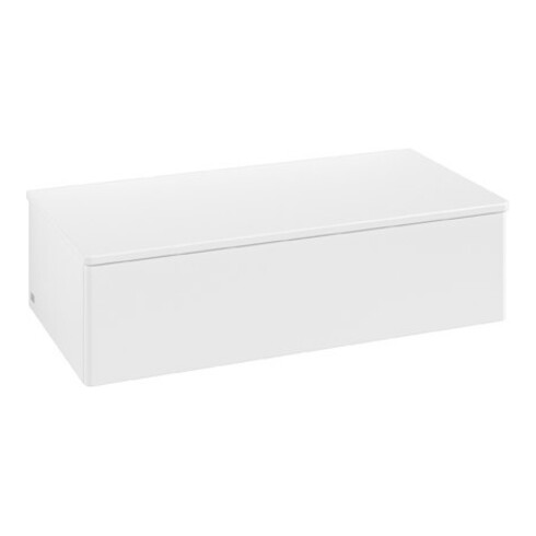 V&B Sideboard ohne Frontstruktur Antao 100x26,8x50cm, WBP-farbe Lac, wh. m Lac