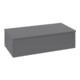 V&B Sideboard ohne Frontstruktur Antao 100x26,8x50cm, WBP w wal, Anthrac. m Lac-1