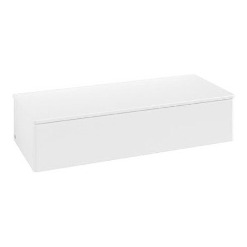 V&B Sideboard ohne Frontstruktur Antao 120x26,8x50cm, WBP hon. Oa, wh. m Lac