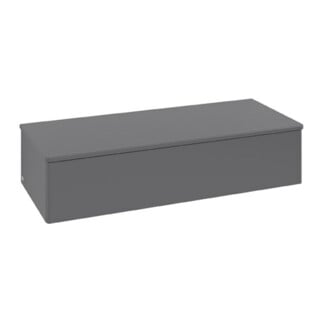 V&B Sideboard ohne Frontstruktur Antao 120x26,8x50cm, WBP w wal, Anthrac. m Lac