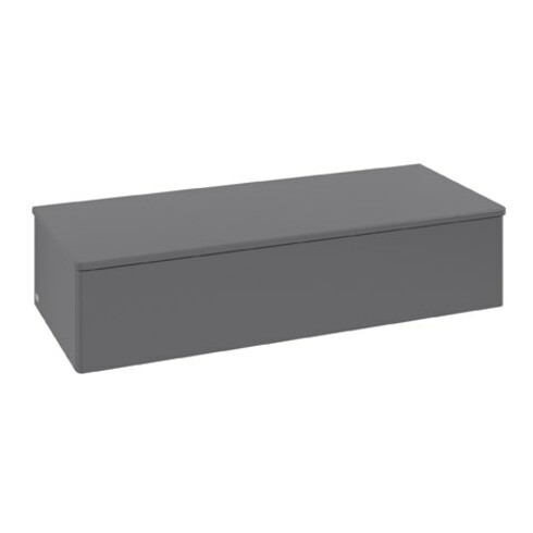 V&B Sideboard ohne Frontstruktur Antao 120x26,8x50cm, WBP w wal, Anthrac. m Lac