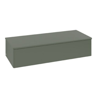 V&B Sideboard ohne Frontstruktur Antao 120x26,8x50cm, WBP w wal, lea gre. m Lac