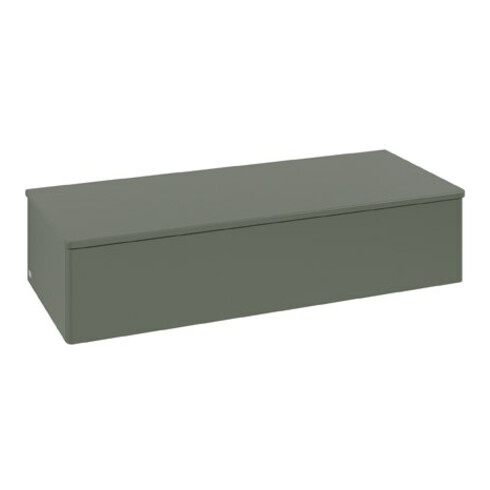 V&B Sideboard ohne Frontstruktur Antao 120x26,8x50cm, WBP w wal, lea gre. m Lac