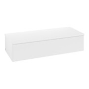 V&B Sideboard ohne Frontstruktur Antao 120x26,8x50cm, WBP w. wal, wh. m Lac