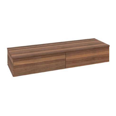 V&B Sideboard ohne Frontstruktur Antao 160x26,8x50cm, WBP-farbe hon. Oa, w. wal