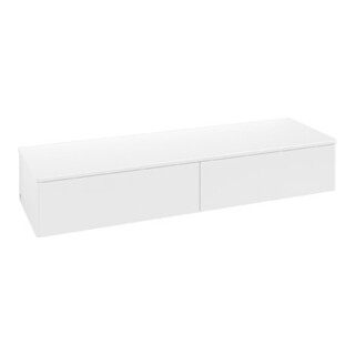 V&B Sideboard ohne Frontstruktur Antao 160x26,8x50cm, WBP-farbe Lac, wh. m Lac