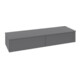 V&B Sideboard ohne Frontstruktur Antao 160x26,8x50cm, WBP Lac, Anthrac. m Lac-1