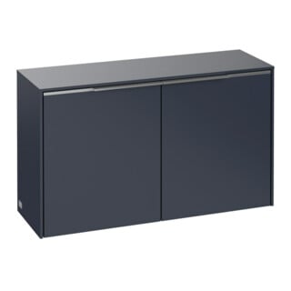 V&B Sideboard Subway 3.0 72,8x42,3x25,6cm, Gr. Alu gl, Mar blue