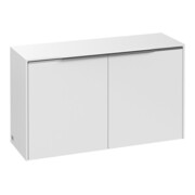 V&B Sideboard Subway 3.0 72,8x42,3x25,6cm, Gr. Alu gl, pure white