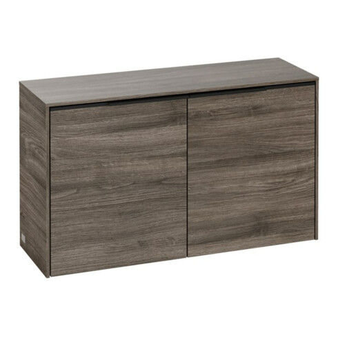 V&B Sideboard Subway 3.0 72,8x42,3x25,6cm, Gr. volc bla, st. oak