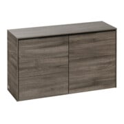 V&B Sideboard Subway 3.0 72,8x42,3x25,6cm, Gr. volc bla, st. oak