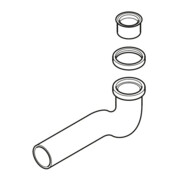 V&B Siphon mit Verlängerungsstück, EN 274