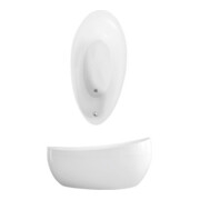 V&B Sonderform-Badewanne AVEO 190x95cm, freistehend, mit Schürze, weiß