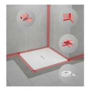 V&B Sopro système d'étanchéité pour tous modèles de receveurs de douche, pour installation