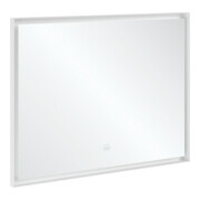 V&B Spiegel Subway 3.0 Alu-Rahmen, 100x75x4,75cm, weiß matt