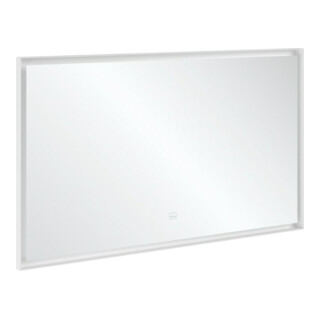 V&B Spiegel Subway 3.0 Alu-Rahmen, 130x75x4,75cm, weiß matt