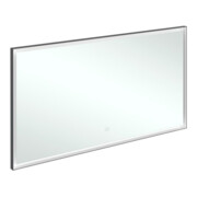 V&B Spiegel Subway 3.0 Alu-Rahmen, 140x75x4,75cm, sw matt/we ma