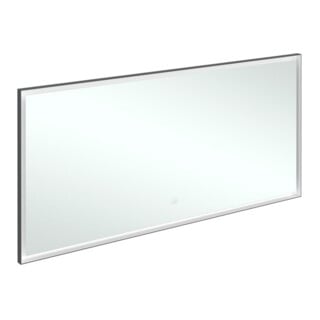 V&B Spiegel Subway 3.0 Alu-Rahmen, 160x75x4,75cm, sw matt/we ma