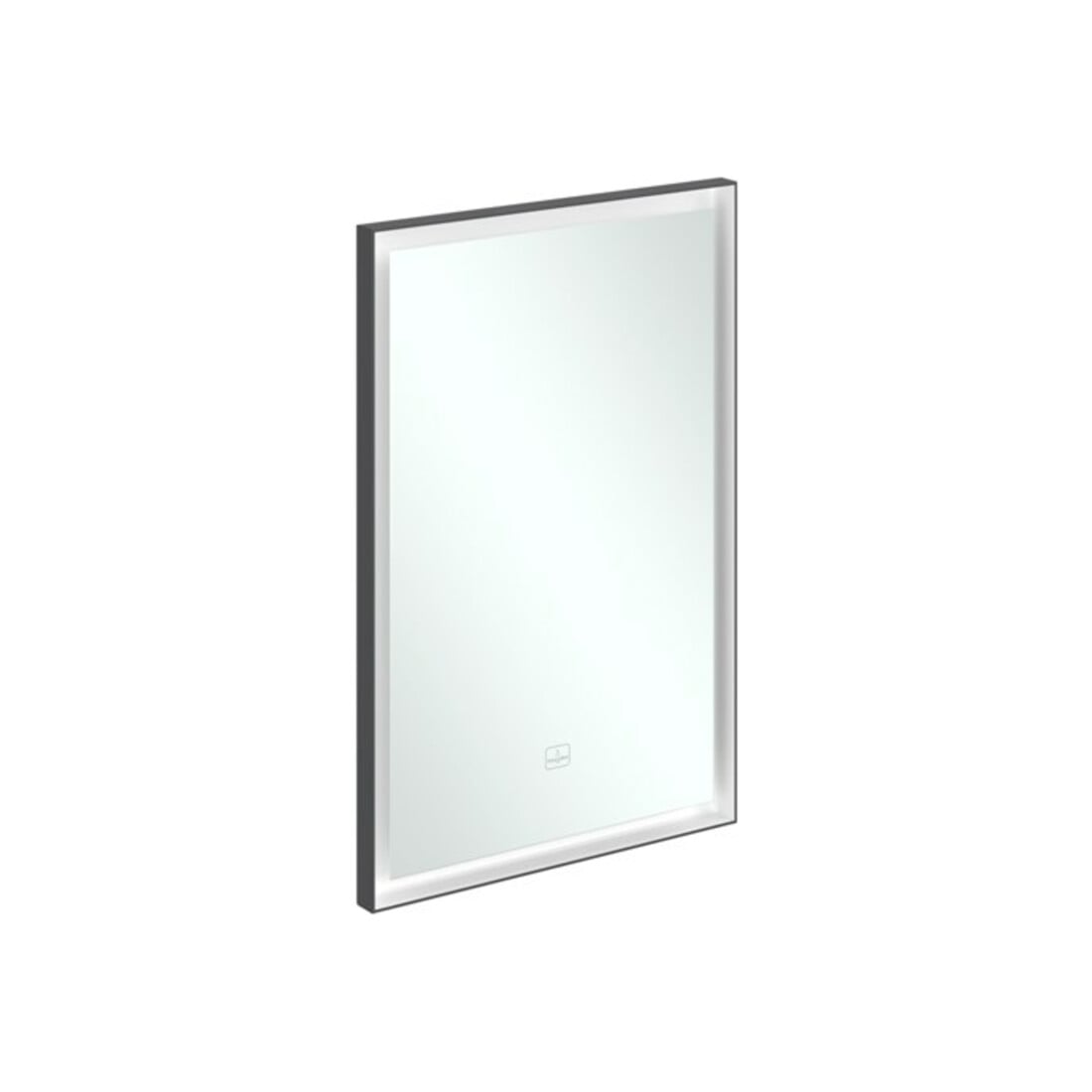 V&B Spiegel Subway 3.0 Alu-Rahmen, 50x75x4,75cm, sw matt/we ma
