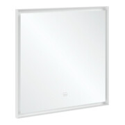 V&B Spiegel Subway 3.0 Aluminiumrahmen, 80x75x4,75cm, weiß matt
