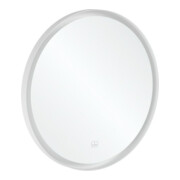 V&B Spiegel Subway 3.0 Cadre alu, rond, 71,2x71,2x4,5 cm, blanc mat