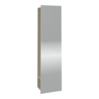 V&B Spiegelregal Subway 3.0 45x170x30cm, avec rangement à droite, gris cachemire