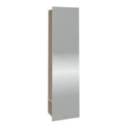 V&B Spiegelregal Subway 3.0 45x170x30cm, avec rangement à droite, gris cachemire
