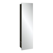 V&B Spiegelregal Subway 3.0 45x170x30cm, mit Regal links, black oak