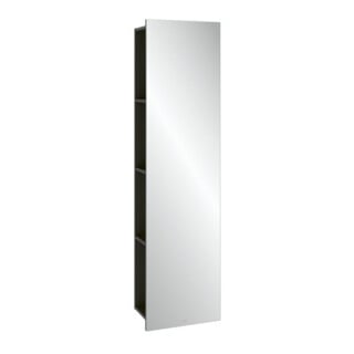 V&B Spiegelregal Subway 3.0 45x170x30cm, mit Regal links, graphite