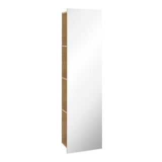 V&B Spiegelregal Subway 3.0 45x170x30cm, mit Regal links, nordic oak