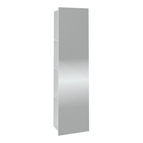 V&B Spiegelregal Subway 3.0 45x170x30cm, mit Regal links, pure white