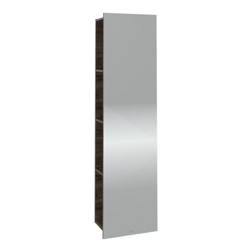 V&B Spiegelregal Subway 3.0 45x170x30cm, mit Regal links, stone oak